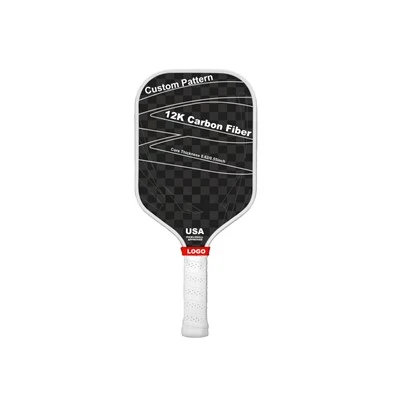 12K מקצועי סיבי פחמן PP ליבת חלת דבש משוט עמיד Pickleball